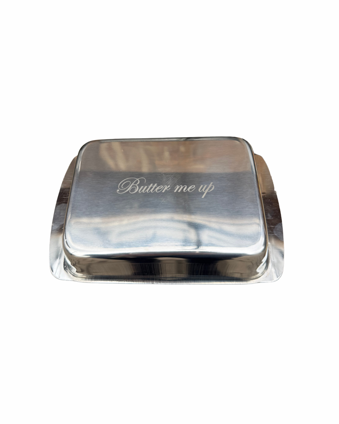 'Butter Me Up' Stainless Steel Butter Dish